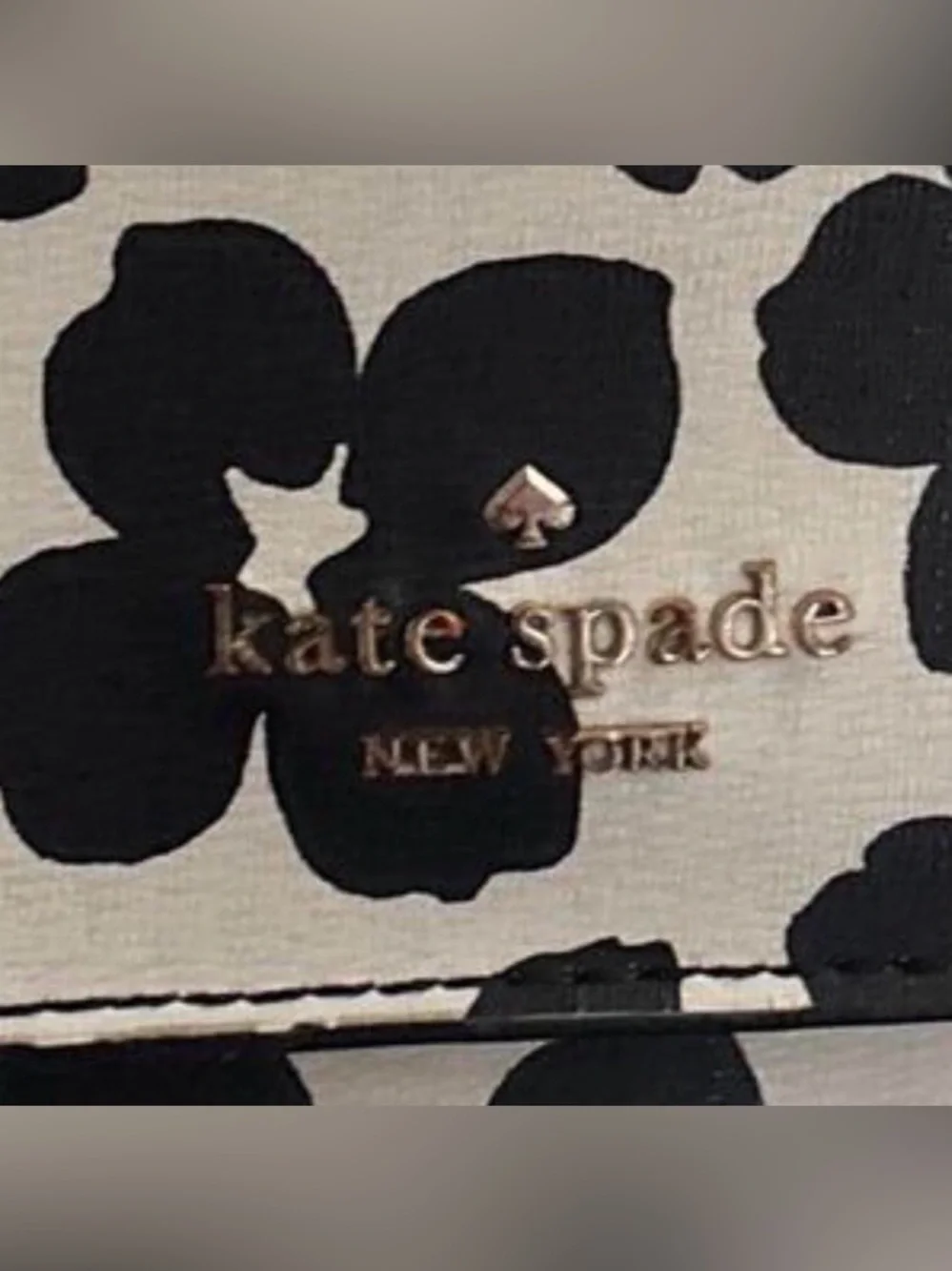 Kate Spade New York Black & White Floral Crossbody Bag - Picture 5 of 12